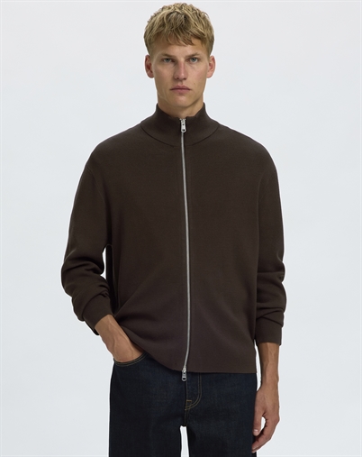 Selected - SLHTeller Relaxed Zip Cardigan - Delicioso